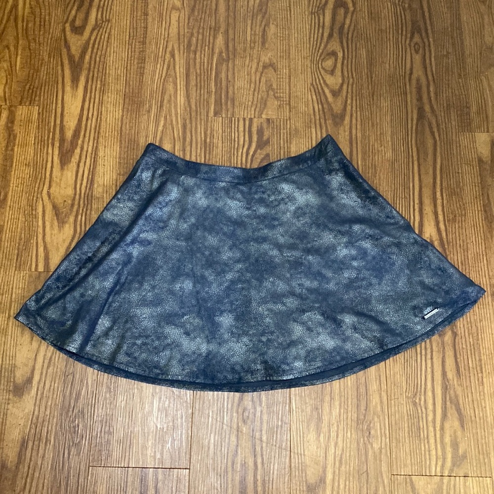 NWT Abercrombie & Fitch Metallic Blue Skirt